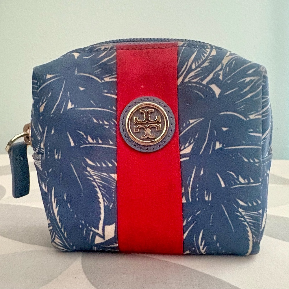 Tory Burch Small Cosmetic Bag – Tropical Chic, EUC